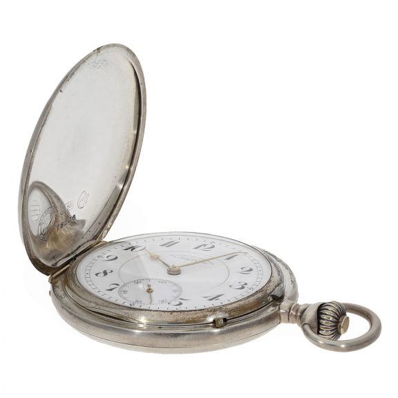 German silver full hunter cased watch with archives extract Circa 1923 German silver full hunter cased watch with archives extract Circa 1923