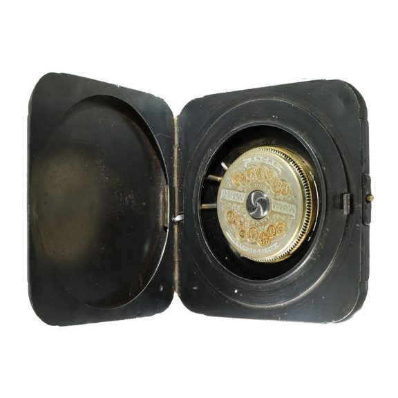 Swiss burnished iron eight day hebdomas watch Circa 1900 Swiss burnished iron eight day hebdomas watch Circa 1900