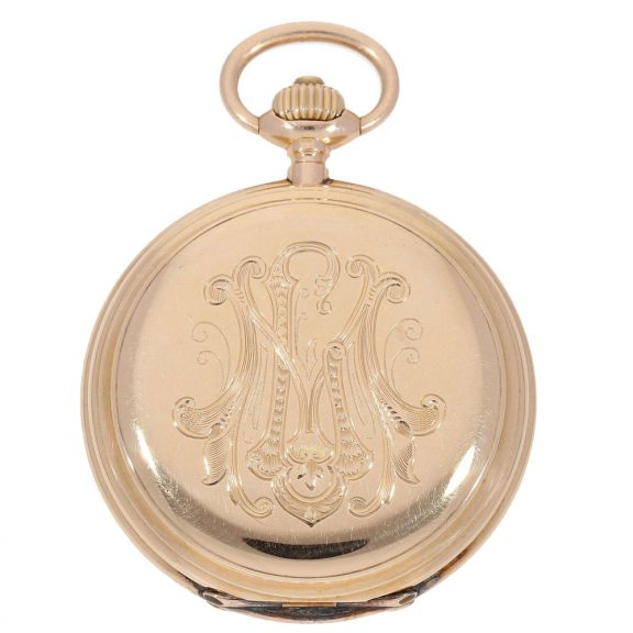 Fine German 14 Carat gold hunter cased watch Circa 1900 Fine German 14 Carat gold hunter cased watch Circa 1900