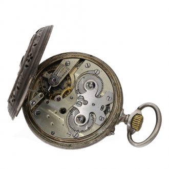 Swiss silver “The Cricket Alarm Watch” in very old case Circa 1890
