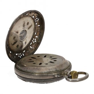 Swiss silver “The Cricket Alarm Watch” in very old case Circa 1890