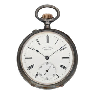 German silver precision pocket watch with lever escapement Circa 1902