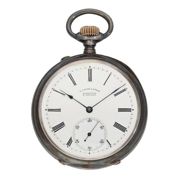 German silver precision pocket watch with lever escapement Circa 1902