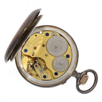 German silver precision pocket watch with lever escapement Circa 1902