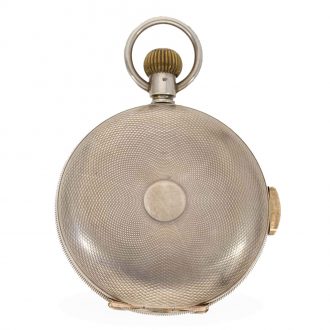 Swiss silver large and heavy quarter repeating lever Circa 1890