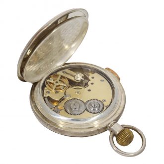 Swiss silver large and heavy quarter repeating lever Circa 1890
