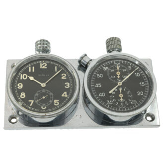 Swiss chrome plated dashboard watch with race timer Circa 1945