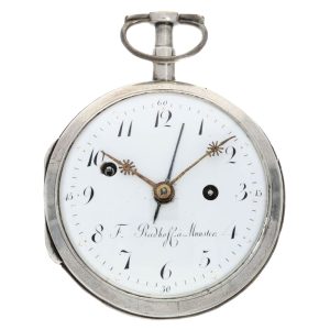 A German silver high-class verge movement Circa 1800