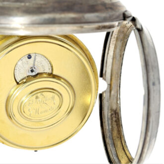A German silver high-class verge movement Circa 1800