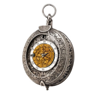 Rare Dutch pendant watch with alarm and date Circa 1625-1640