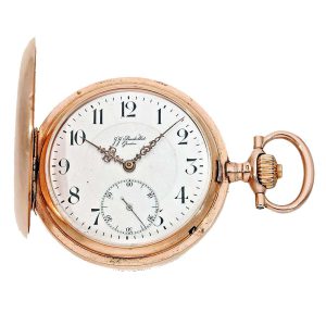 Swiss high-grade pocket watch with precision lever Circa 1900