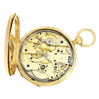 Swiss gold lever repeating pocket watch Circa 1830