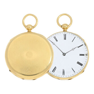 Swiss gold lever repeating pocket watch Circa 1830