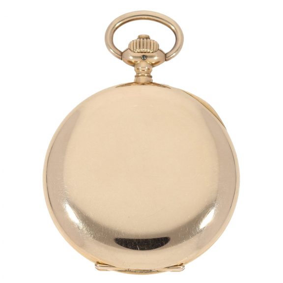 Classic German 14K gold hunting cased lever watch Circa 1918 Classic German 14K gold hunting cased lever watch Circa 1918