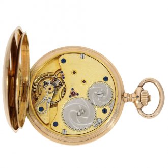 Classic German 14K gold hunting cased lever watch Circa 1918