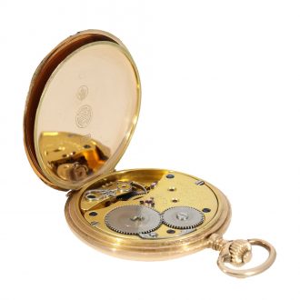 Classic German 14K gold hunting cased lever watch Circa 1918