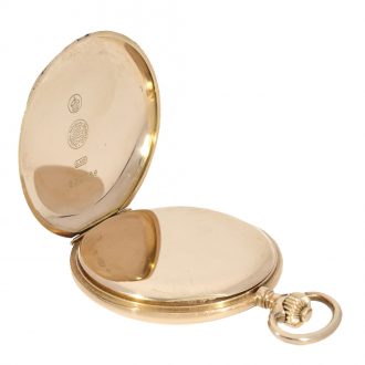 Classic German 14K gold hunting cased lever watch Circa 1918