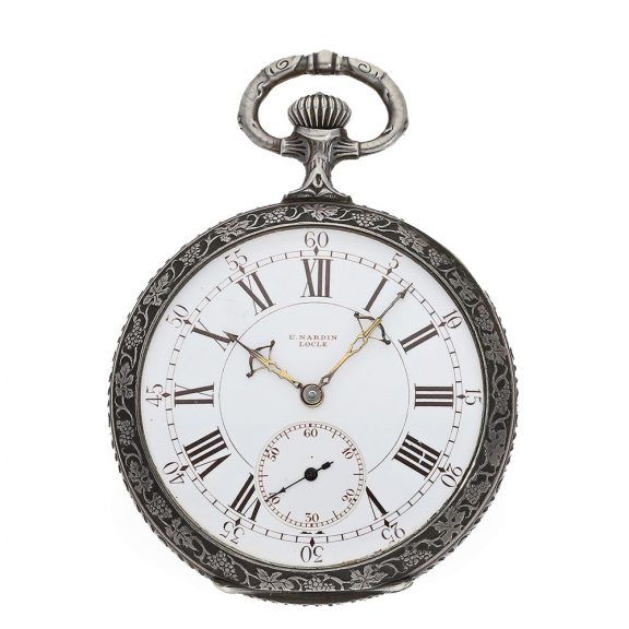 Very rare Swiss marksman's watch with silver relief case Circa 1906 Very rare Swiss marksman's watch with silver relief case Circa 1906