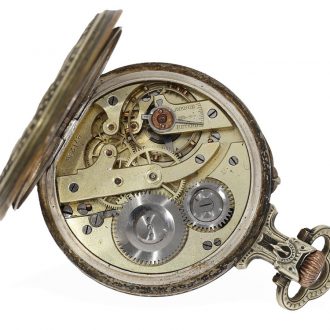 French silver pocket watch for Catholic priests Circa1880