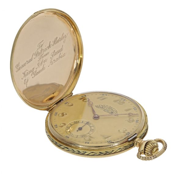 Swiss 14 carat gold full hunter cased watch Circa 1930 Swiss 14 carat gold full hunter cased watch Circa 1930