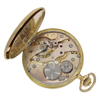 Swiss 14 carat gold full hunter cased watch Circa 1930