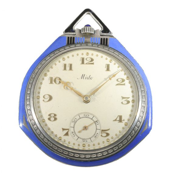 Swiss silver unusual Art Deco lever dress watch Circa 1930