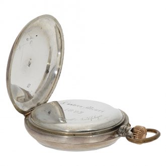 Swiss silver exceptionally large anker chronometer Circa 1895