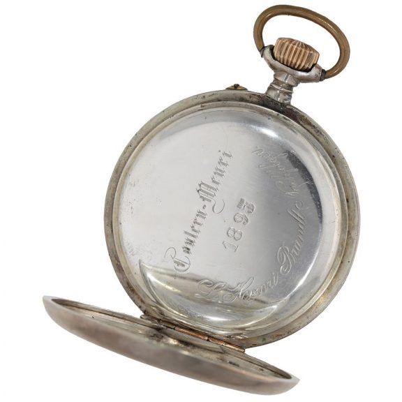 Swiss silver exceptionally large anker chronometer Circa 1895 Swiss silver exceptionally large anker chronometer Circa 1895