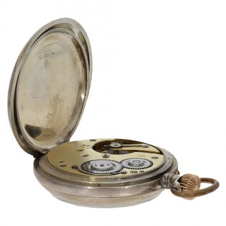 Swiss silver exceptionally large anker chronometer Circa 1895
