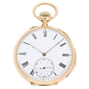 Swiss gold Le Coultre quarter repeating watch Circa 1900