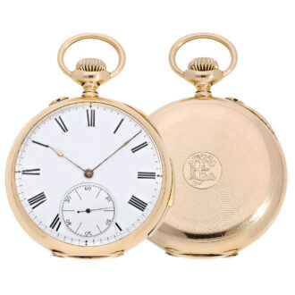 Swiss gold Le Coultre quarter repeating watch Circa 1900 Swiss gold Le Coultre quarter repeating watch Circa 1900