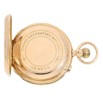 Swiss gold repeater for American market Circa 1910