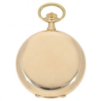 German full Hunter 14 Carat gold pocket watch Circa 1920