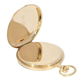 German full Hunter 14 Carat gold pocket watch Circa 1920