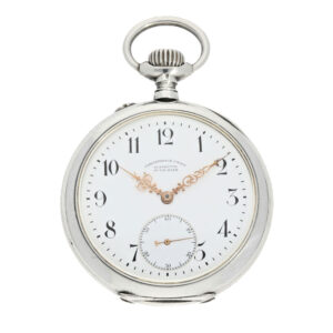 German solid silver large precision pocket watch Circa 1910