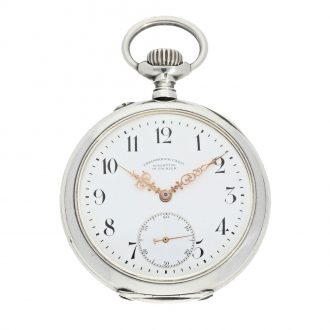 German solid silver large precision pocket watch Circa 1910