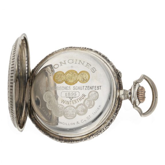 Swiss rare marksman's watch chronometer with original box Circa 1895 Swiss rare marksman's watch chronometer with original box Circa 1895