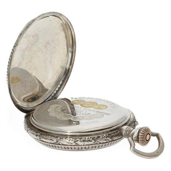 Swiss rare marksman's watch chronometer with original box Circa 1895 Swiss rare marksman's watch chronometer with original box Circa 1895
