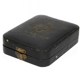 Swiss rare marksman's watch chronometer with original box Circa 1895
