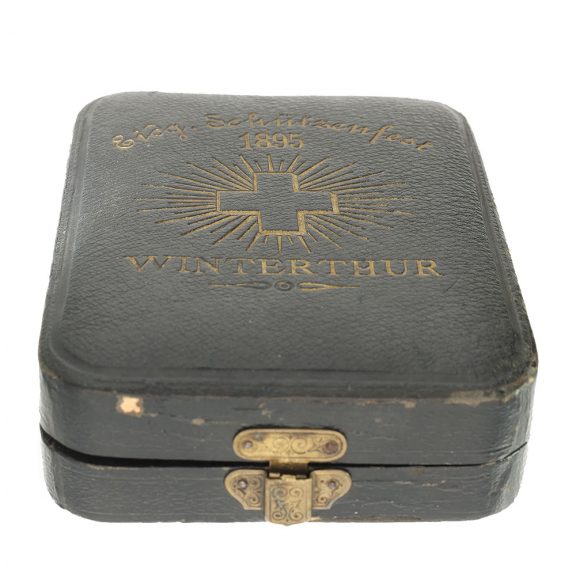 Swiss rare marksman's watch chronometer with original box Circa 1895 Swiss rare marksman's watch chronometer with original box Circa 1895