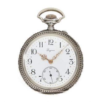 Swiss rare marksman's watch chronometer with original box Circa 1895
