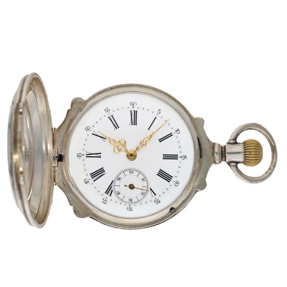 German coin silver detent chronometer pocket watch Circa 1880