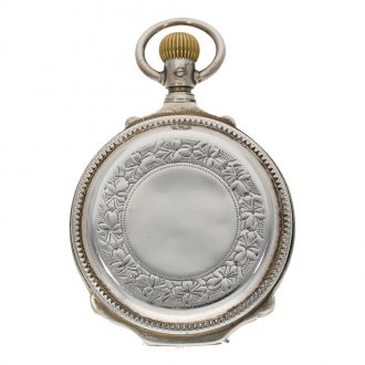 German coin silver detent chronometer pocket watch Circa 1880