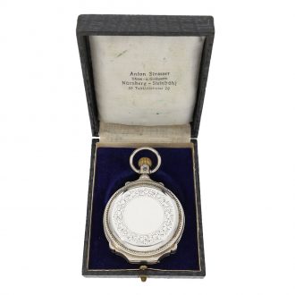 German coin silver detent chronometer pocket watch Circa 1880