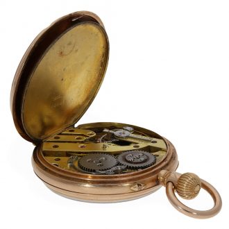 Swiss 14 carat gold rare watch with precision movement Circa 1890