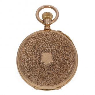 Swiss 14 carat gold rare watch with precision movement Circa 1890