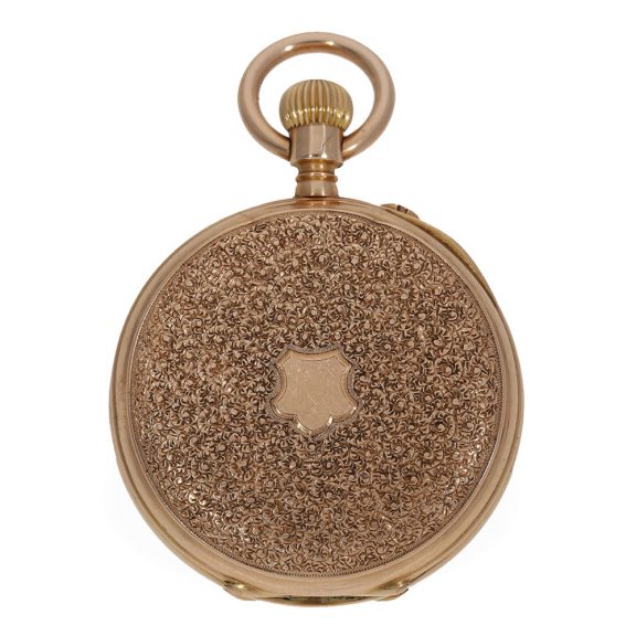 Swiss 14 carat gold rare watch with precision movement Circa 1890 Swiss 14 carat gold rare watch with precision movement Circa 1890
