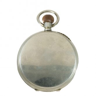 Swiss nickel travel watch with eight day movement Circa 1930