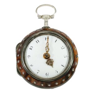 English silver verge repeater pocket watch Circa 1750