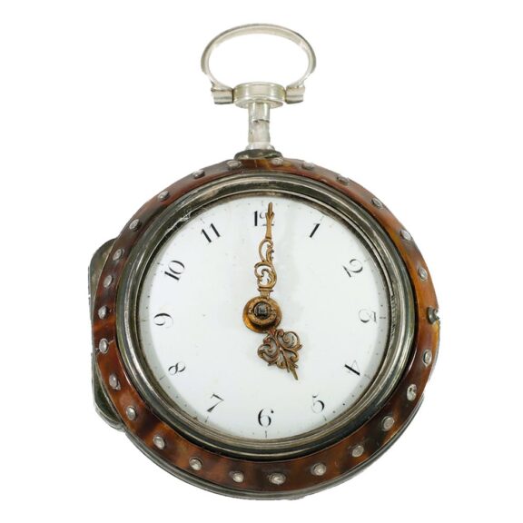 English silver verge repeater pocket watch Circa 1750